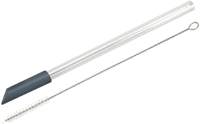 樂唯 THERMOGUARD Tritan 伸縮加長粗吸管 (附清潔刷) 環保耐用 各式飲品皆適用, 免續杯【1700ml粗吸管組】, 1個