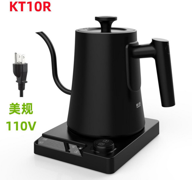 Gooseneck Kettle 智能恆溫電水壺, KT10R-美規110V-黑色, 1個
