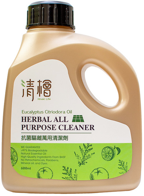 清檜 Hinoki Life 尤加利檸檬油驅離萬用清潔劑 600ml,適用掃拖機器人洗地機, 1個, 600ml