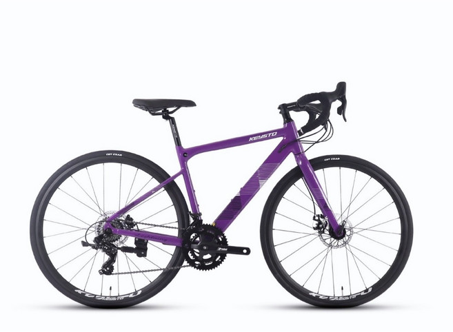 BIKEDNA R400 鋁合金彎把碟煞版甩把公路車 14速煞變合一易操控入門競速碟煞彎把跑車破風CP首選, 紫, 1個, 1GB