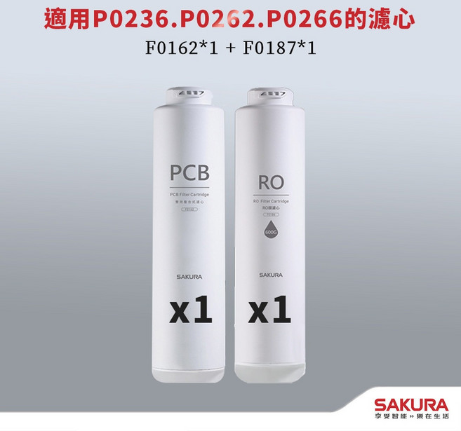 SAKURA 濾芯 F0162 F0187 適用 P0236 P0262 P0266, 1個, F0162 F0187 F0183 P0236 P0262 P0266 XP0236