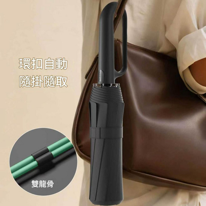 全自動機械手柄摺疊傘 UPF50+ 晴雨兩用