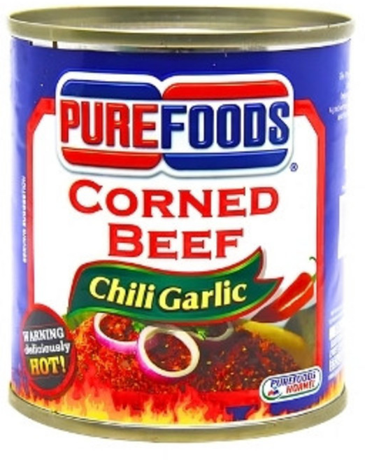 PUREFOODS 牛DBGPRINT 辣椒大蒜風味 210g, 1個