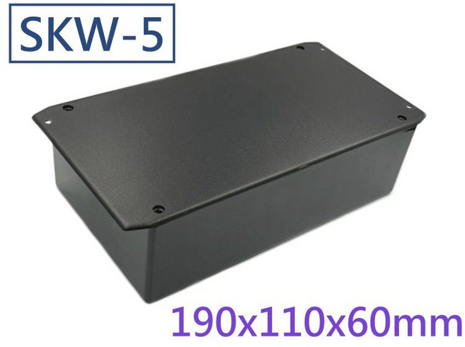 SKW-5 ABS 萬用盒 190x110x60mm 黑色, 1個