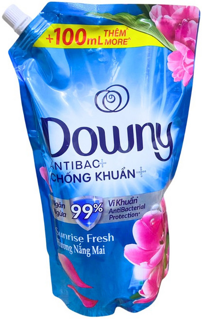Downy香水柔軟精補充包 (800ML-2300ML) - 越南製衣物柔軟精, 1個, NANG MAI 1.5L 藍色陽光