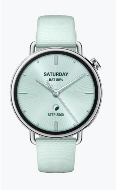 Xiaomi Watch S4 智慧手錶 支援 L1+L5 雙頻 GNSS 全天健康監測, 41mm 薄荷綠