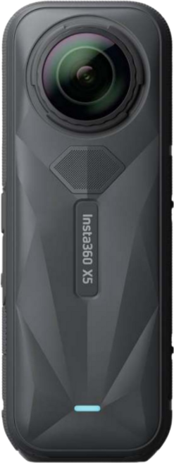 Insta360 X5 全景360度 8K 運動相機 (店面 購買套裝贈送自拍桿 螢幕貼 手繩), 黑色
