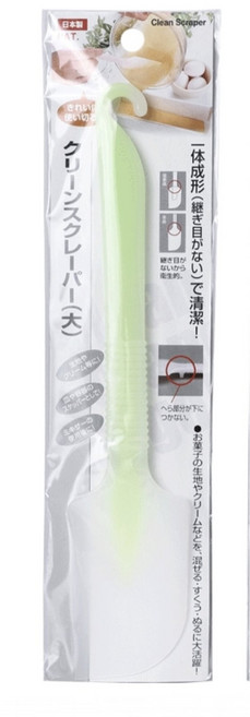 echo 日本一體成型奶油刮刀, 綠色, 1個