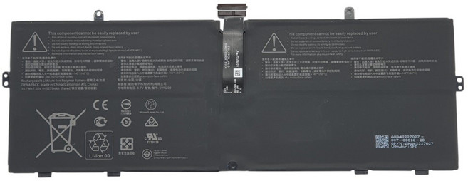 Microsoft 微軟 916TA135H Laptop GO 2 3 1943 DYNZ02, 1個, 電池-保固三個月