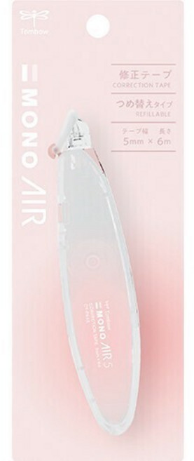 Tombow MONO AIR 5 省力型修正帶, 1個, 桃子漸層
