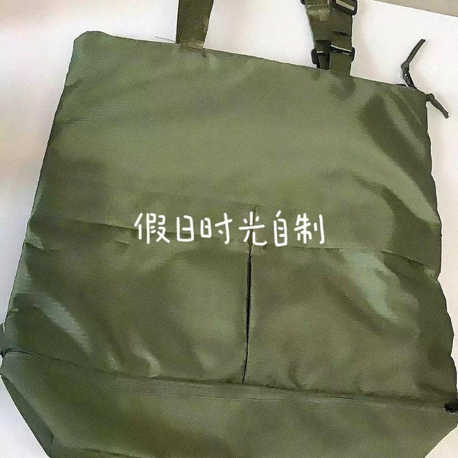 good 雙肩包兩用男女揹包拎包通勤旅行托特單肩手提書包大容量輕便, 軍綠色