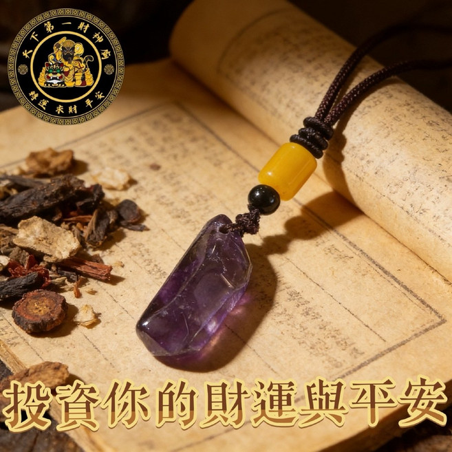 紫水晶項鍊 招財避邪好夥伴