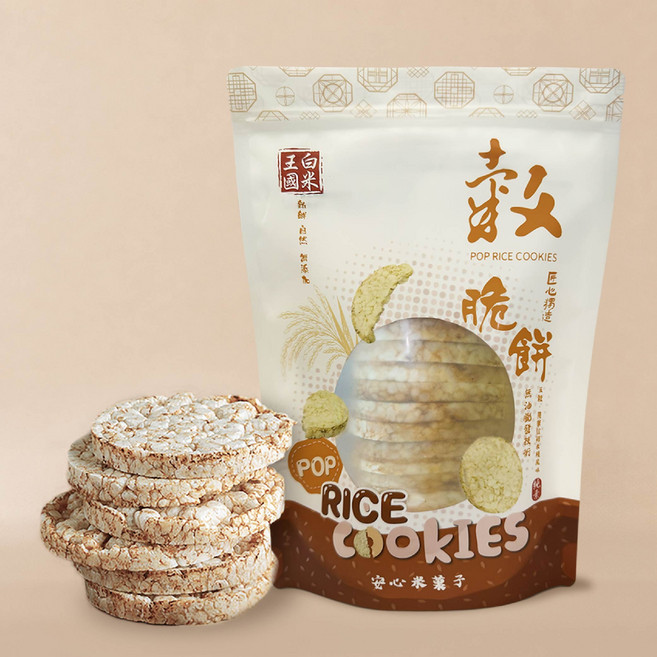 展榮商號 穀脆餅, 1個, 原味米餅-20入, 120g