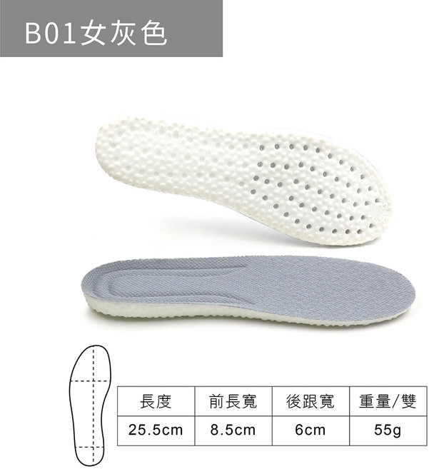 糊塗鞋匠-高彈力PU足弓支撐鞋墊-C224 舒適透氣 減輕足部壓力 適用於各種鞋款