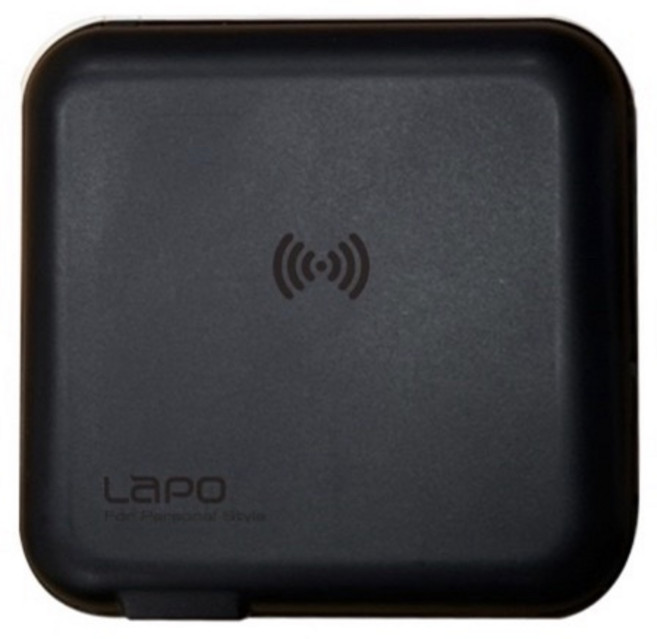 LAPO 多功能無線快充行動電源 WT-01AW, 黑色