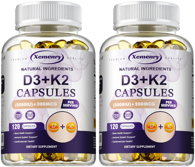 Xemenry D3+K2 膠囊 支持骨骼健康 支持免疫系統, 240組