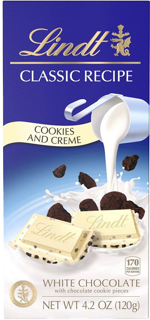Lindt 瑞士蓮 經典配方白巧克力餅乾奶油夾心糖, 1個, 120g
