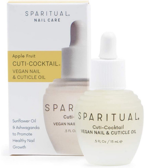 SPARITUAL 蘋果果實隔離Vegan指甲護理液 茶樹&金縷梅 15ml, 1個, 指緣油