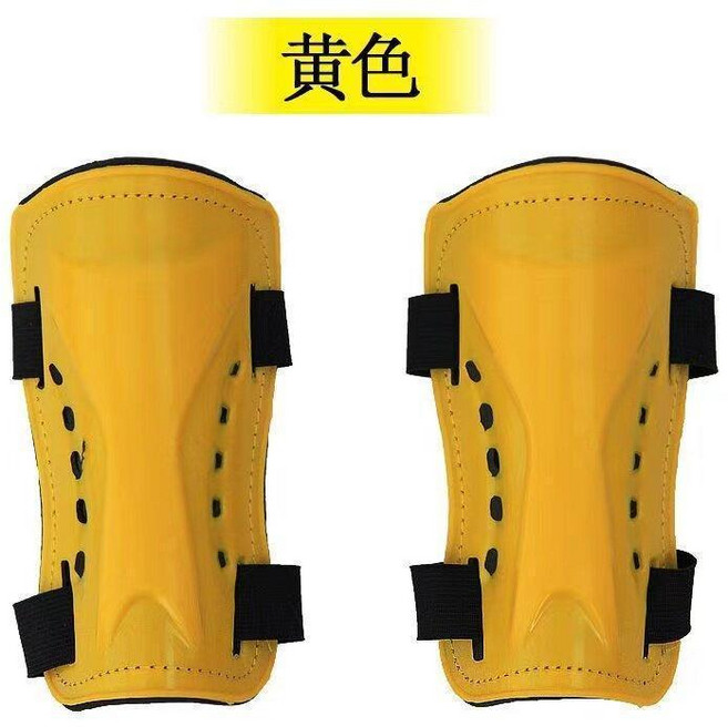 兒童足球護腿板 學生綁帶護板 透氣護小腿護具 足球專業護具 超輕護脛裝備, 1個, 黃色 兒童款 ,兒童款 建議5-15歲, 黃色