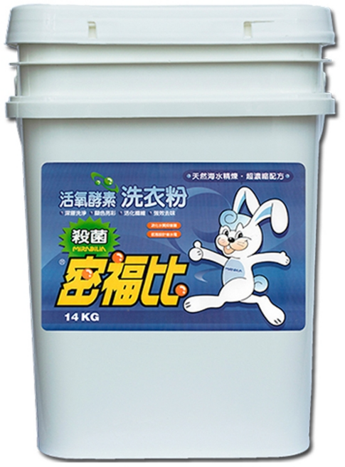 密福比 活氧酵素 殺菌洗衣粉 14KG 桶裝 超濃縮配方, 1個