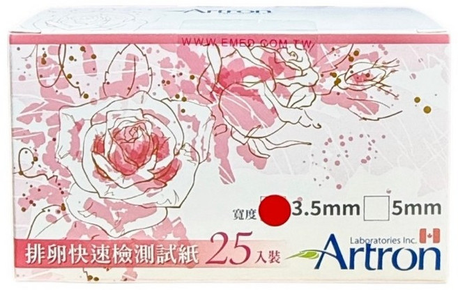 【雅創ARTRON】排卵快速檢測試紙 25入, 1個, 雅創ARTRON排卵快速檢測試紙25入, 25個裝