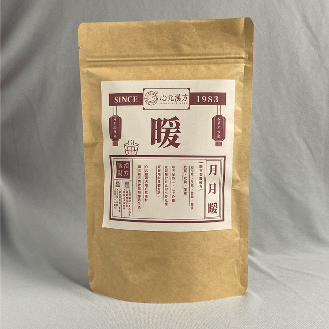 心元漢方 月月暖 本草足浴包 舒緩疲勞、促進循環、溫暖驅寒, 30g, 5個