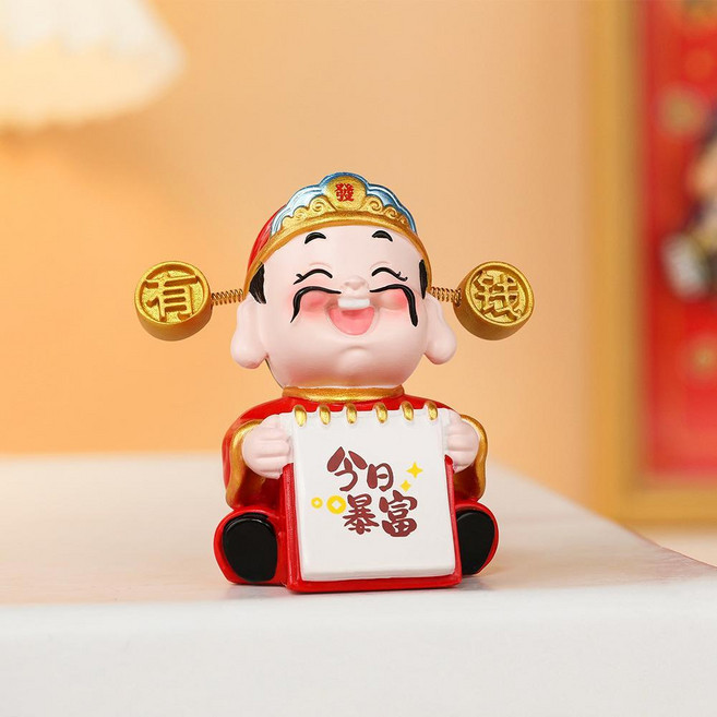 小財神爺 桌面擺飾, 今日富, 1個
