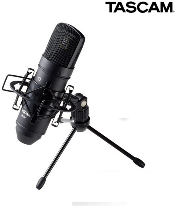TASCAM TM-80 電容式麥克風 銀色 公司貨 保固一年, 黑色