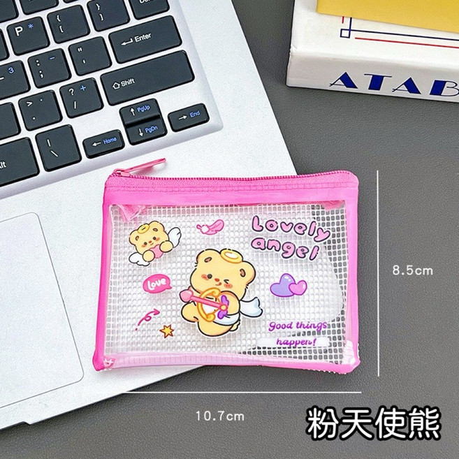水豚小熊卡通零錢包收納包