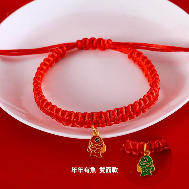 貓狗市集 寵物編織項鍊 節慶手工項圈, 1個, 年年有魚, N/A