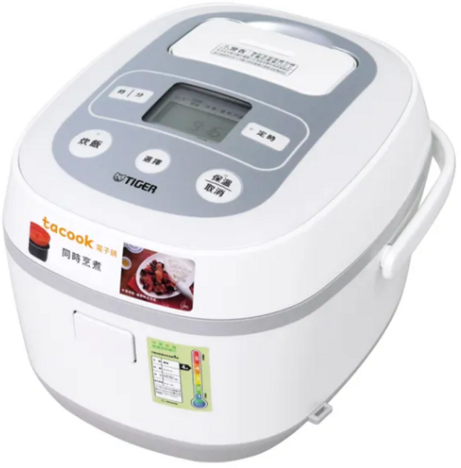TIGER 6人份 微電腦電子鍋 JBX-B10R, 白色