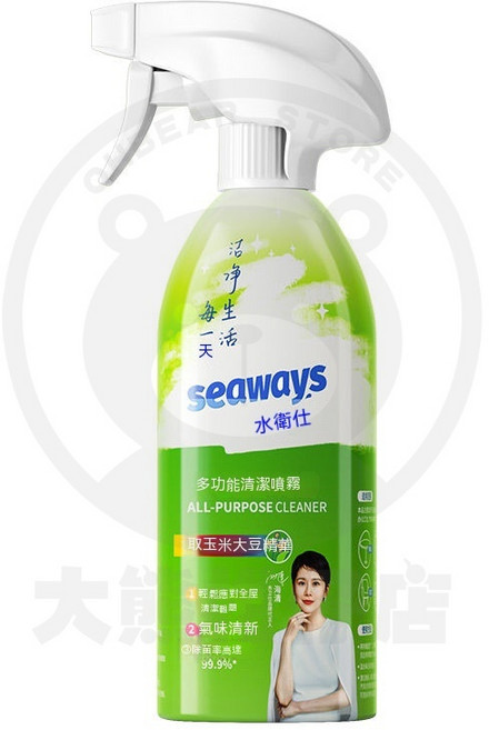 Seaways 多功能清潔噴霧 冰箱/烤箱/除菌清潔劑, 1個, 冰箱/烤箱/除菌清潔噴霧500g