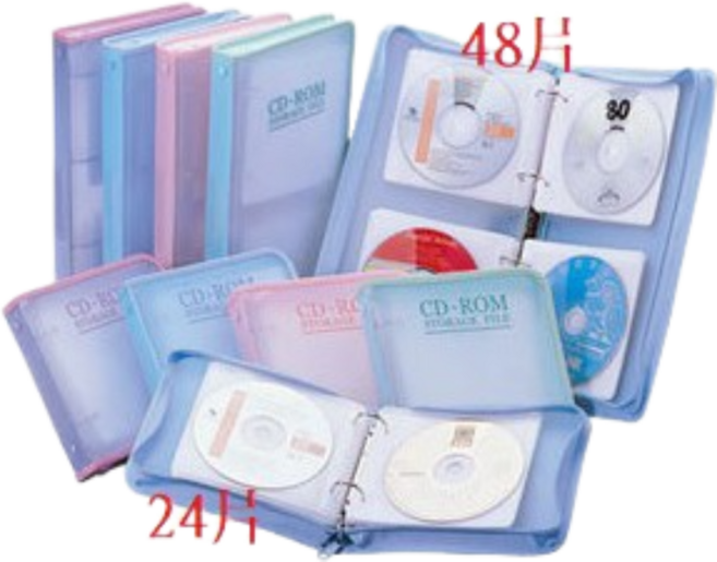 雙鶖 FLYING 粉彩活頁式CD收納包, 1個, PA-5148 粉彩48片