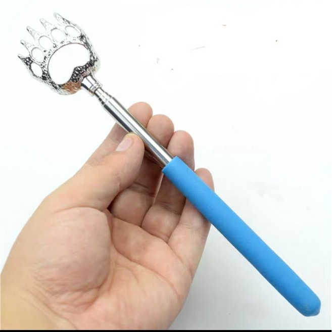 伸縮抓背神器 人體工學手把 圓頭爪頭抓背, 1個, 熊爪
