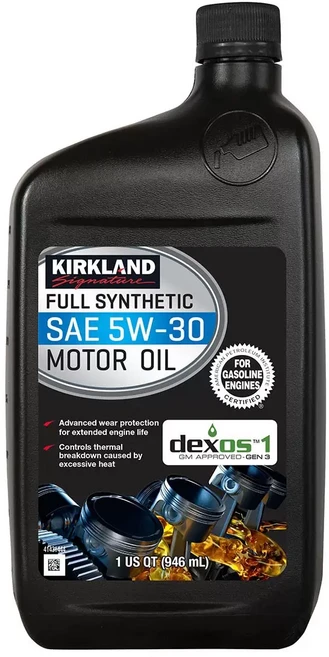 Kirkland Signature 全合成機油 SAE 5W-30, 946mL, 1箱