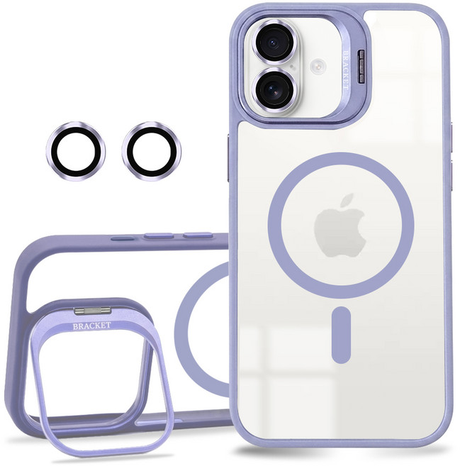 VXTRA 金屬鏡頭支架 iPhone 17 膚感磁吸保護殼 手機殼(附鏡頭玻璃環)
