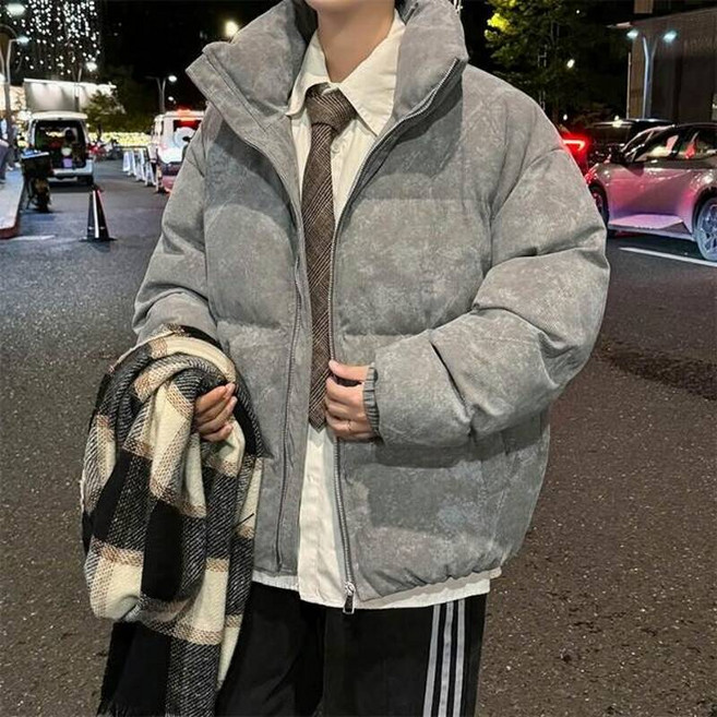男女皆宜 寬鬆 韓版 立領 保暖 棉服 外套