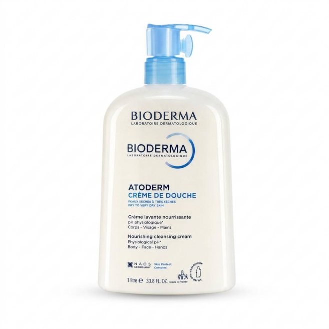 BIODERMA 貝膚黛瑪 ATODERM 舒益B3 保濕修護沐浴乳, 1個, 1L