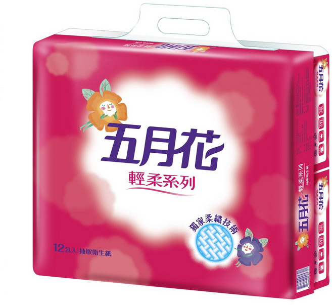 永豐餘 五月花衛生紙 輕柔系列 1箱48包, 8個, 五月花 1箱, 1套