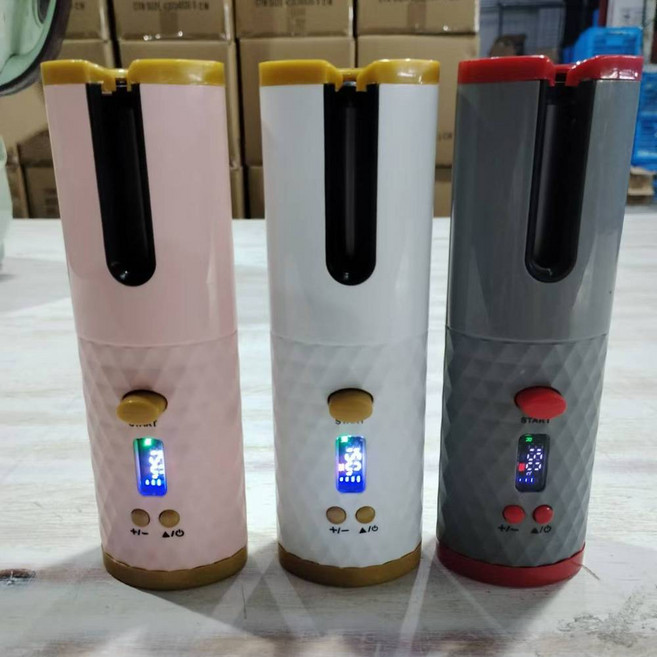 LWYFASE 無線USB自動捲髮器 電子捲髮棒, 不噴漆, 1