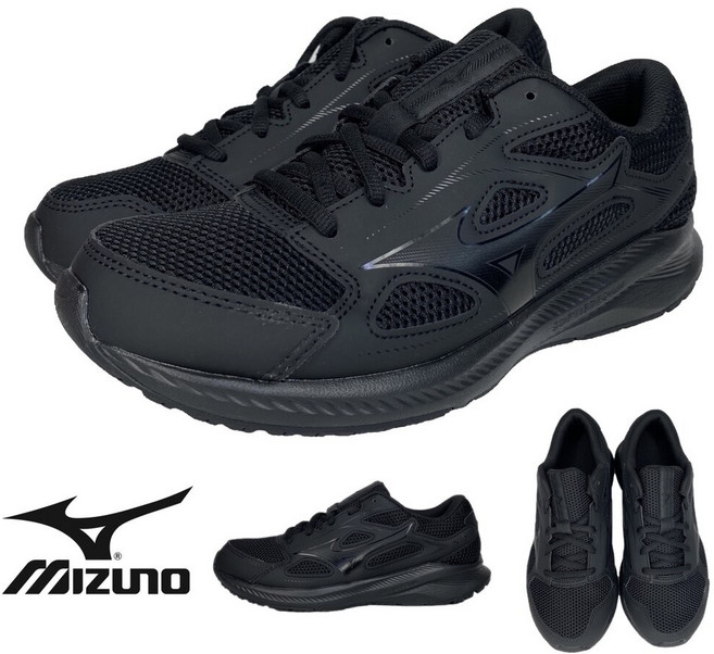 美津濃 mizuno 全黑運動鞋