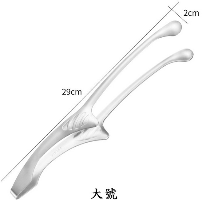 304不鏽鋼圓頭烤肉夾, 1個, 大號