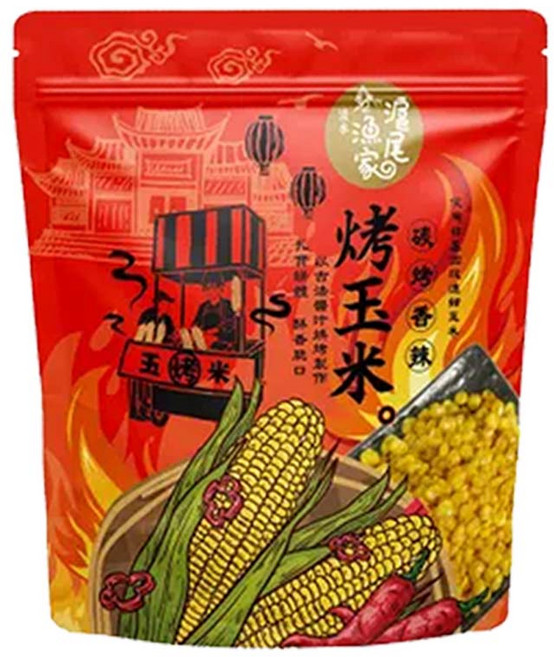 滬尾漁家 烤玉米 嚴選烘焙香噴噴, 120g, 1個