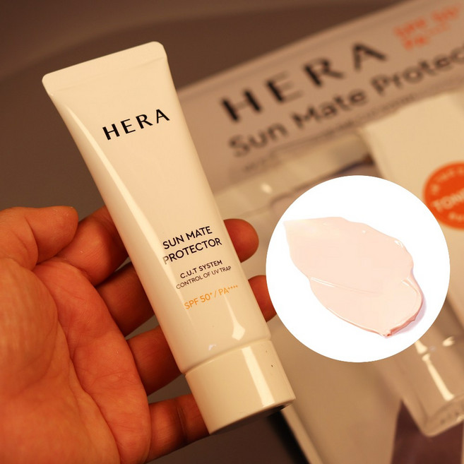 헤라 프로텍터 톤업 선크림 SPF50 PA++++ 메이크업베이스 겸용 + 호올스캔디증정, 1개, 50ml