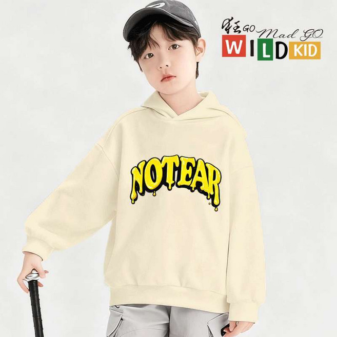 WILD KID 兒童帽T 長袖上衣 NOTEAR