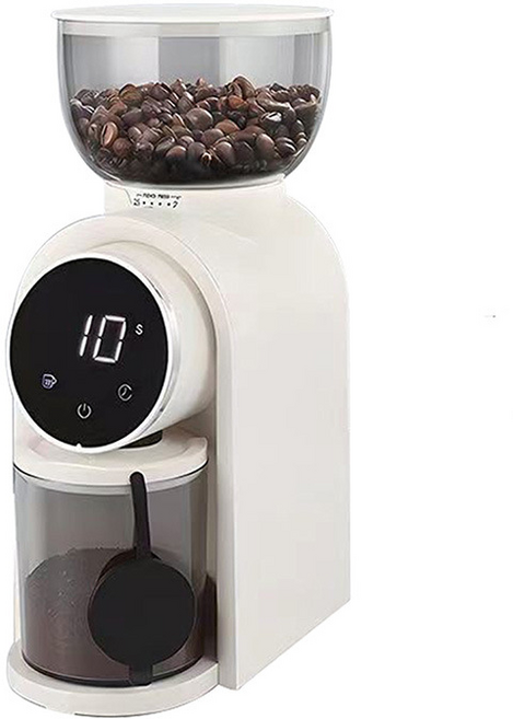 GUEFOON 電動充電式便攜咖啡磨豆機粗細研磨, 1個, 白色+粉色+咖啡色:歐規(2372)