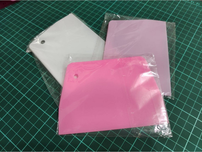 塑膠刮板 烘焙切麵刀 麵糰刀, 1個, 深粉色