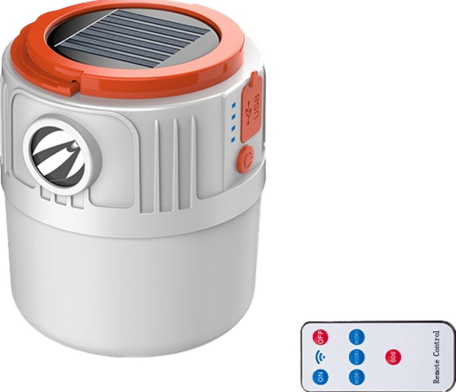 微笑鯊正品 LY4010A 太陽能露營燈 露營燈 手電筒 LY-4010A 太陽能照明燈 手提燈 太陽能燈 擺攤燈, 1個, 電顯 遙控微笑鯊 LY-4010A, 白色