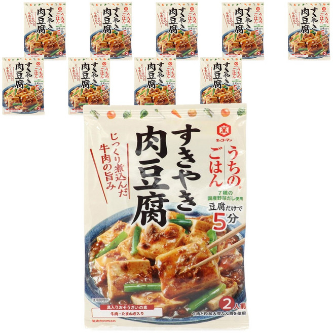 KIKKOMAN 龜甲萬 我家飯壽喜燒肉豆腐, 10個, 140g