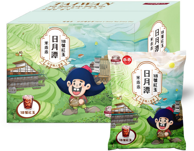 HOHOCHA 聯名乖乖 日月潭18號紅玉紅茶風味米乖乖, 1個, 日月潭18號紅玉米乖乖 52g*6入/箱, 52g, 6個裝